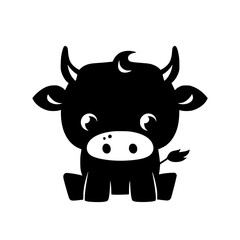 Obraz premium Cute icon of Ox Generative AI