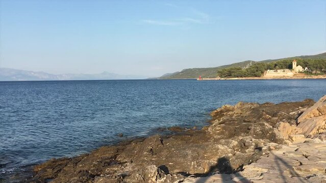 Adriatic sea on Croatia coastline