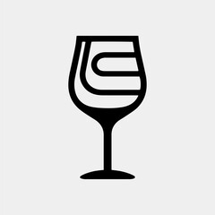wine vector icon. wine sign symbol. vector illustration