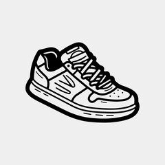 sneakers icon vector illustration isolated on white