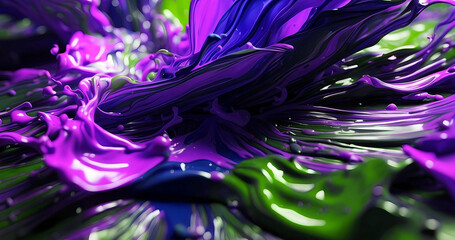 Beautiful abstract colorful paint explosion in motion