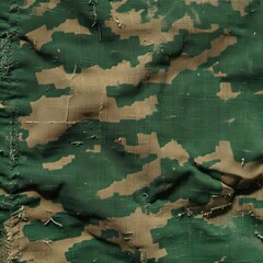 Army fabric texture with cool green patterns and patterns to be used for camouflage so as not to be detected by the enemy, great for military, army, blogs, uniforms, inspiration. Generative Ai