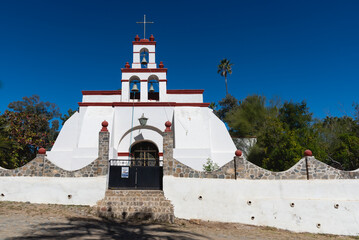 Church of San Antonio de Padua in San Antonio Mexican town. La Paz, Baja California Sur, Mexico