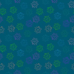 Abstract illumination seamless light bulbs pattern for wrapping paper and fabrics and kids print and school accessories
