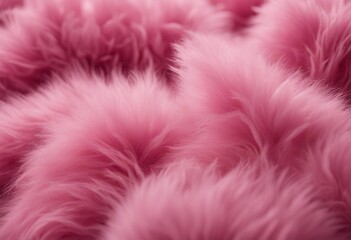 Pink sheepskin background Fur pattern Wool texture Fluufy sheep fur close up