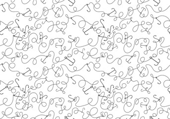 Fisherman equipment seamless fishing steel hook pattern for wrapping paper and fabrics and linens and hobby