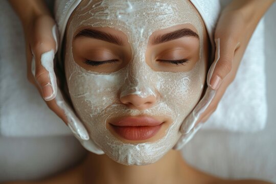 Photo of woman skin care treatment