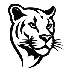 Puma Flat Icon Isolated On White Background