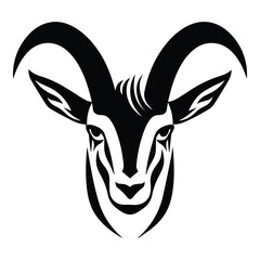 Antelope Flat Icon Isolated On White Background