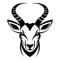 Antelope Flat Icon Isolated On White Background