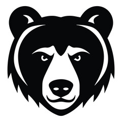 Bear Flat Icon Isolated On White Background