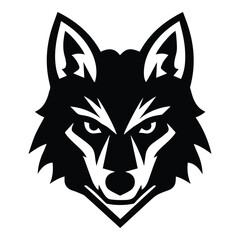 Coyote Flat Icon Isolated On White Background