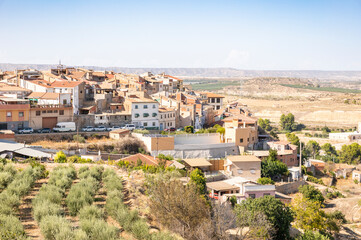 Fototapeta na wymiar a view of Caspe, province of Zaragoza, Aragon, Spain