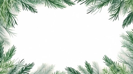 seamless background with coniferous branches pattern, coniferous, fir, 