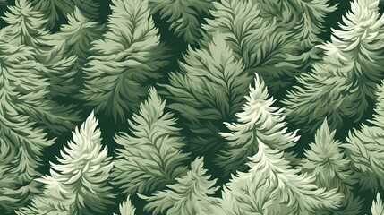 seamless background with coniferous branches pattern, coniferous, fir, 