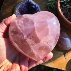 Rose Quartz Heart.