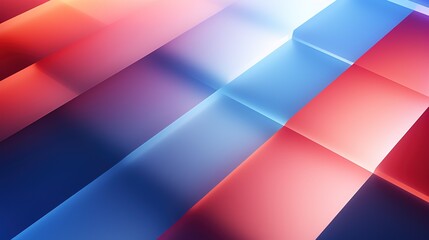 3D illustration.Trendy simple geometric color gradient abstract background. Geometric dynamic shapes. Technology digital template with shadows and lights on gradient background, generstive ai