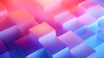 3D illustration.Trendy simple geometric color gradient abstract background. Geometric dynamic shapes. Technology digital template with shadows and lights on gradient background, generstive ai