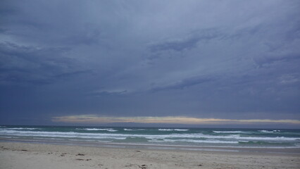 storm over the sea