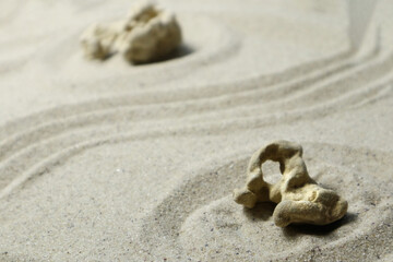 Sand patterns and drawings as background