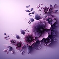 Fototapeta na wymiar Purple wallpaper with a colorful background and a purple background. Luxury flowers for a wedding event. The brides festive bouquet. Elegant Pastel Rose Flower Close-Up