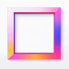 Abstract bold square frame expressions