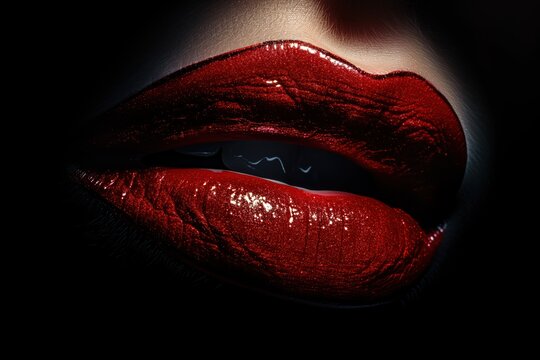 Dark 2024 red lips