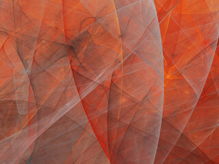 red abstract fractal background 3d rendering illustration