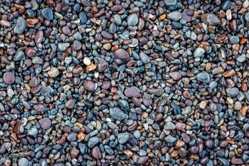 Full frame shot of pebbles on beach