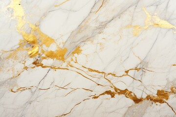 Marble with golden veins. Generative AI
