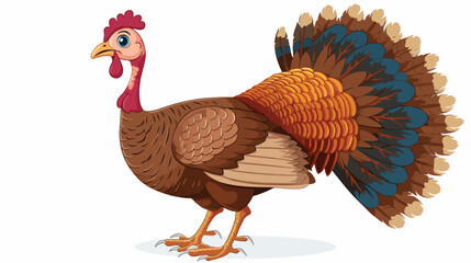 A turkey bird animal Thanksgiving or Christmas.