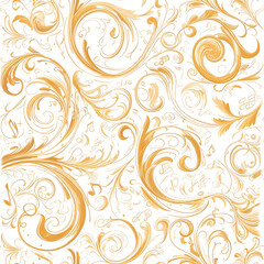 abstract patterns music, Seamless tile pattern AI art