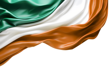 India flag corner border satin texture