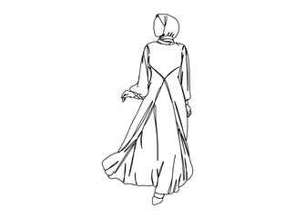 Woman, Girl Fashion, Clothings Single Line Drawing Ai, EPS, SVG, PNG, JPG zip file