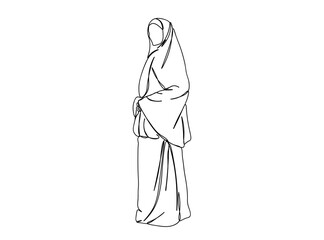 Woman, Girl Fashion, Clothings Single Line Drawing Ai, EPS, SVG, PNG, JPG zip file