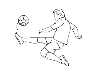 Football Player Single Line Drawing Ai, EPS, SVG, PNG, JPG zip file