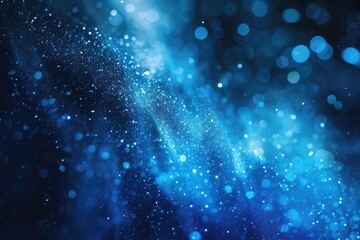 Abstract blue bokeh background 
