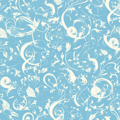 abstract patterns music, Seamless tile pattern AI art