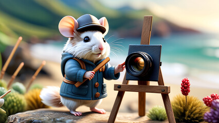 Nature's Artist: The Painting Mouse