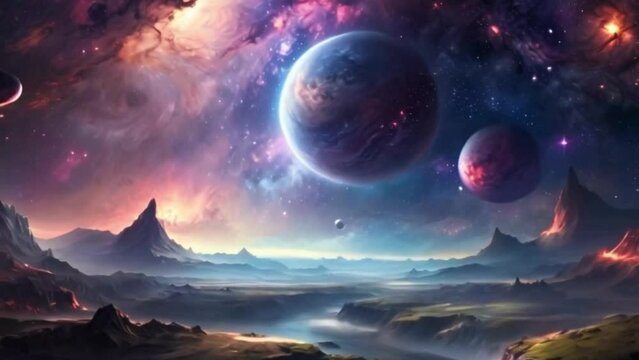 planet in space