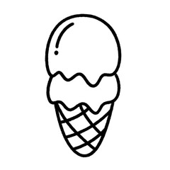 Ice cream line icon.