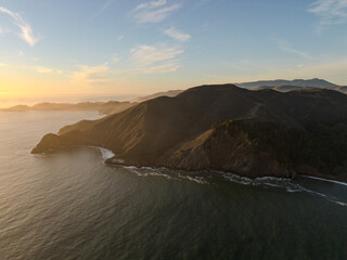 Sunset in the Marin Headlands, Arial