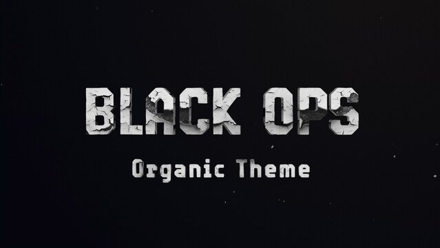 Black Ops Titles Cinematic Trailer - Covert Operations and Military Style 3D Text Effect