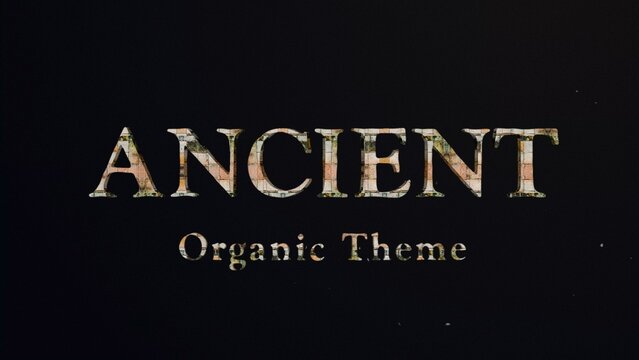 Ancient Titles Cinematic Trailer - Epic Historical and Mythological Rustic Brick 3D Text Effect