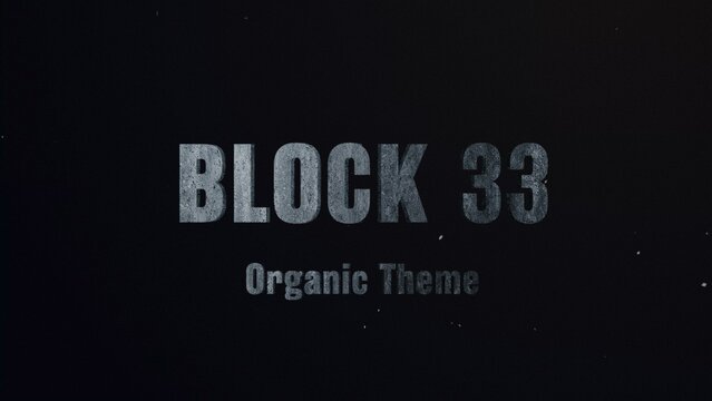 Block Titles Cinematic Trailer - Solid Hard Rock 3D Text Effect