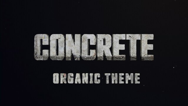 Concrete Titles Cinematic Trailer - Solid Strong and Weathered Grunge 3D Text Effect