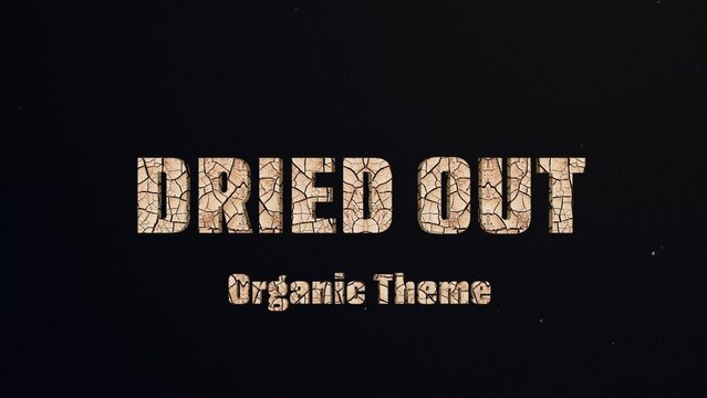 Dried Out Titles Cinematic Trailer - Dry Cracked Desert 3D Text Effect