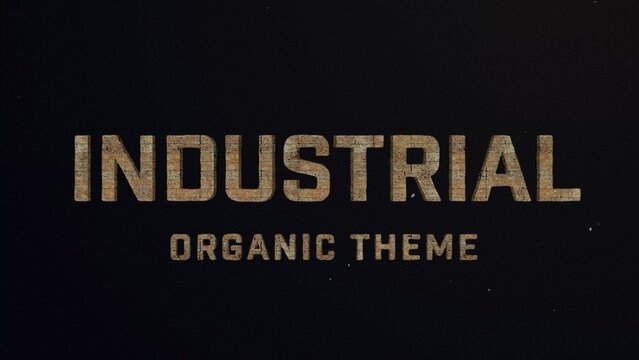 Industrial Titles Cinematic Trailer - Gritty Factory Brick Style 3D Text Effect