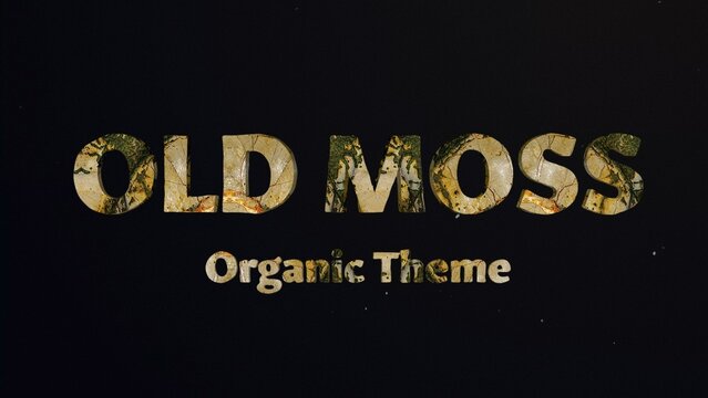 Moss Titles Cinematic Trailer - Nature-Inspired Mossy Green Slime 3D Text Effect
