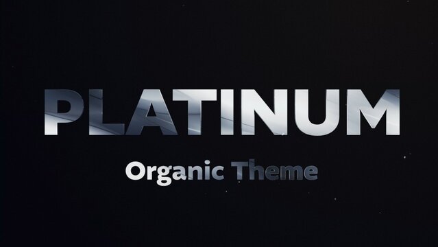 Platinum Titles Cinematic Trailer - Sleek Platinum and Metallic Style 3D Text Effect